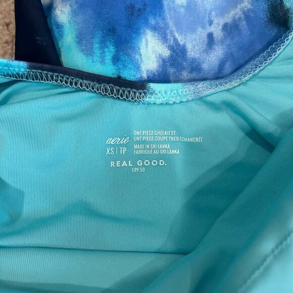 NWT Aerie Babewatch One Piece Swimsuit Size XS Big Sur Padded Beach Swim Surf - Picture 7 of 7